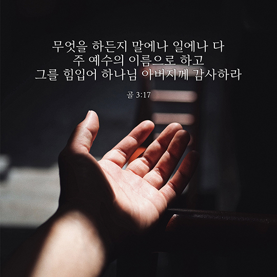 골로새서 3장 17절